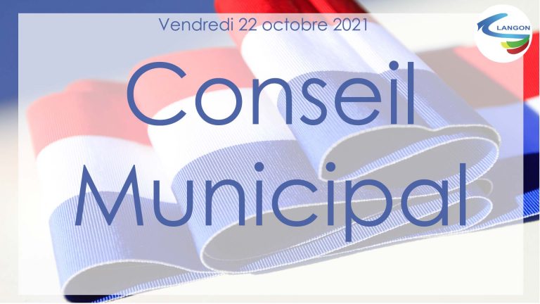 Conseil Municipal de Langon – Octobre 2021