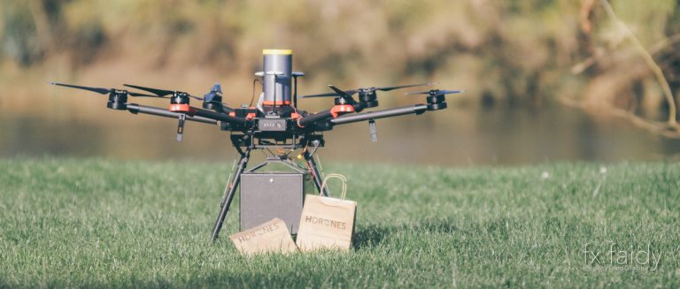 Hdrones test son drone à Toulenne