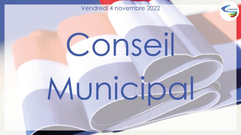 Conseil Municipal de Langon – Novembre 2022