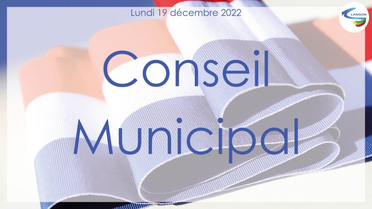 Conseil Municipal de Langon – Décembre 2022